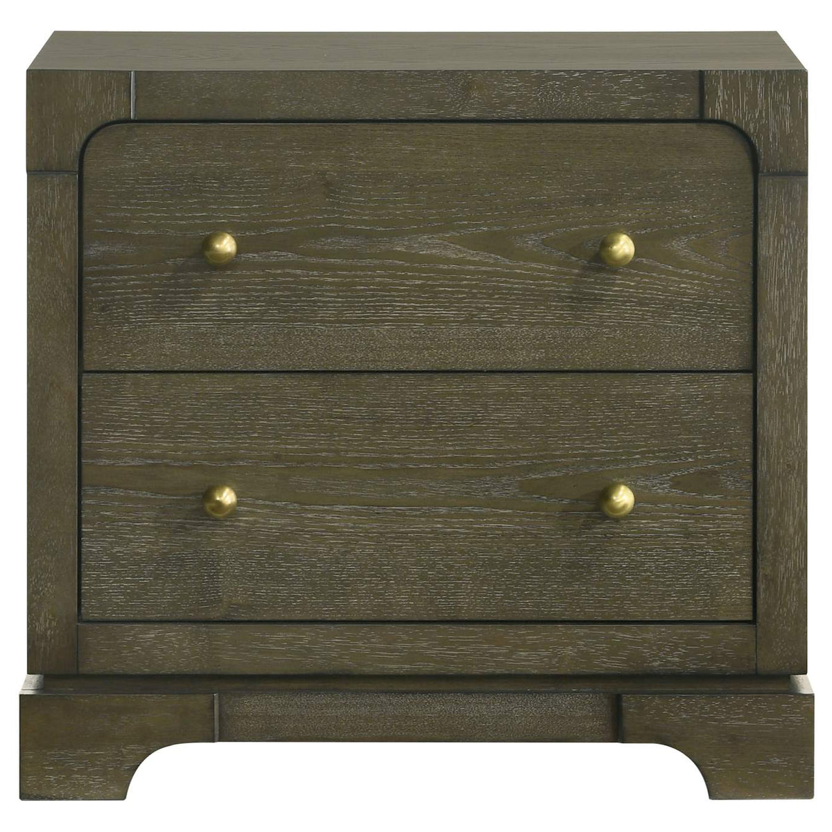 224932 Gran Park 2-drawer Nightstand Bedside Table Dark Cocoa