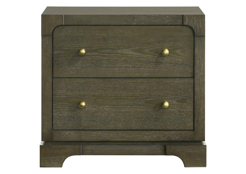 224932 Gran Park 2-drawer Nightstand Bedside Table Dark Cocoa