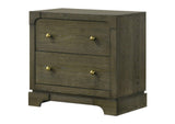 224932 Gran Park 2-drawer Nightstand Bedside Table Dark Cocoa