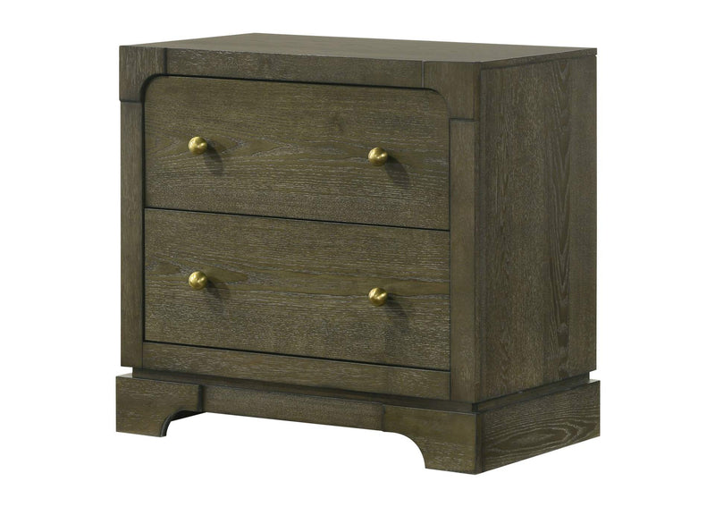 224932 Gran Park 2-drawer Nightstand Bedside Table Dark Cocoa