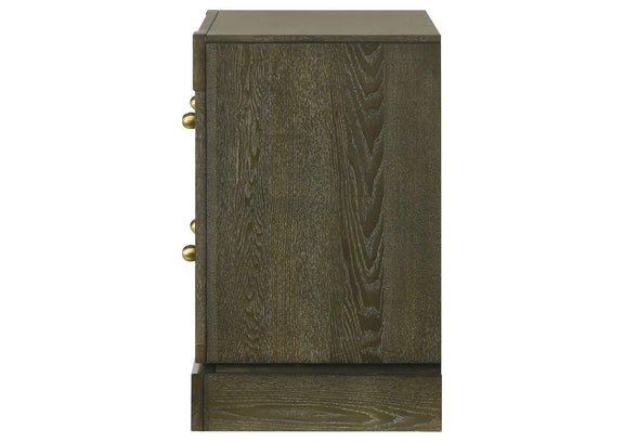 224932 Gran Park 2-drawer Nightstand Bedside Table Dark Cocoa