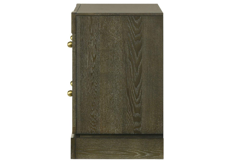 224932 Gran Park 2-drawer Nightstand Bedside Table Dark Cocoa