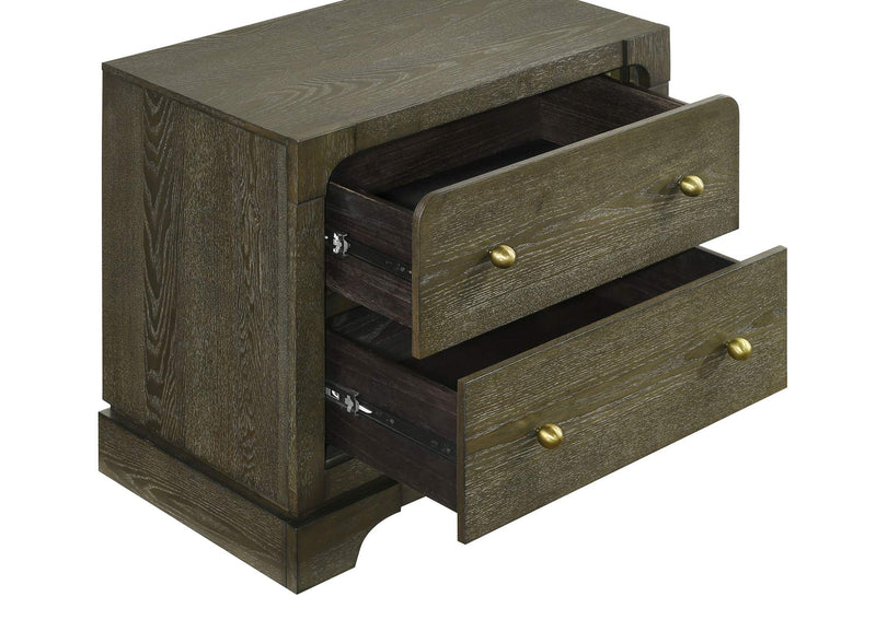 224932 Gran Park 2-drawer Nightstand Bedside Table Dark Cocoa