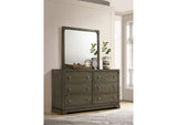 224933M Gran Park 6-drawer Dresser and Mirror Dark Cocoa