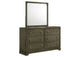 224933M Gran Park 6-drawer Dresser and Mirror Dark Cocoa