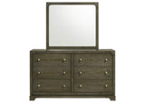 224933M Gran Park 6-drawer Dresser and Mirror Dark Cocoa