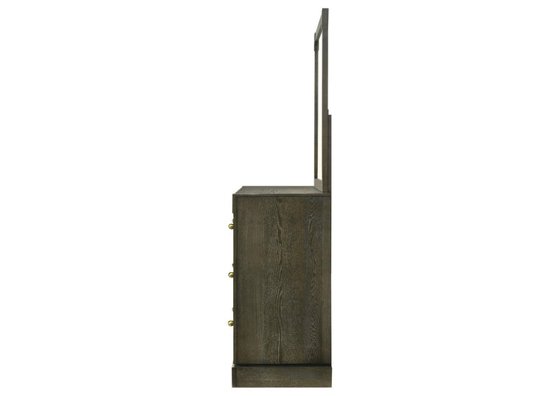 224933M Gran Park 6-drawer Dresser and Mirror Dark Cocoa