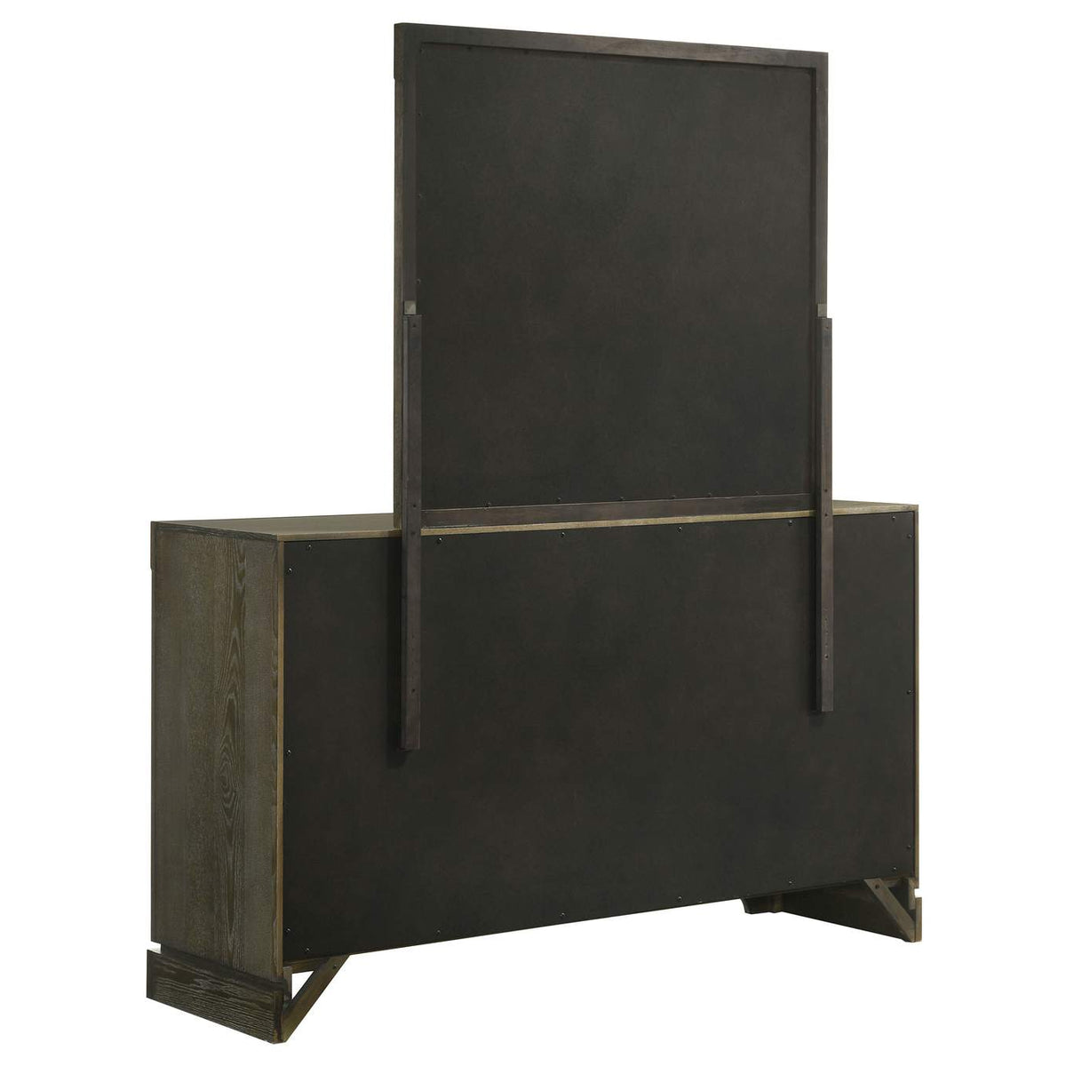 224933M Gran Park 6-drawer Dresser and Mirror Dark Cocoa