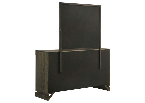 224933M Gran Park 6-drawer Dresser and Mirror Dark Cocoa