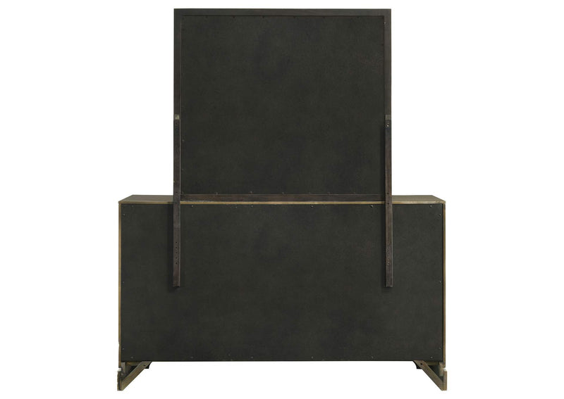 224933M Gran Park 6-drawer Dresser and Mirror Dark Cocoa