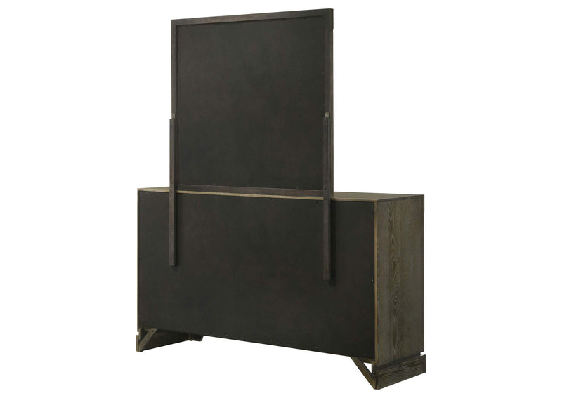 224933M Gran Park 6-drawer Dresser and Mirror Dark Cocoa