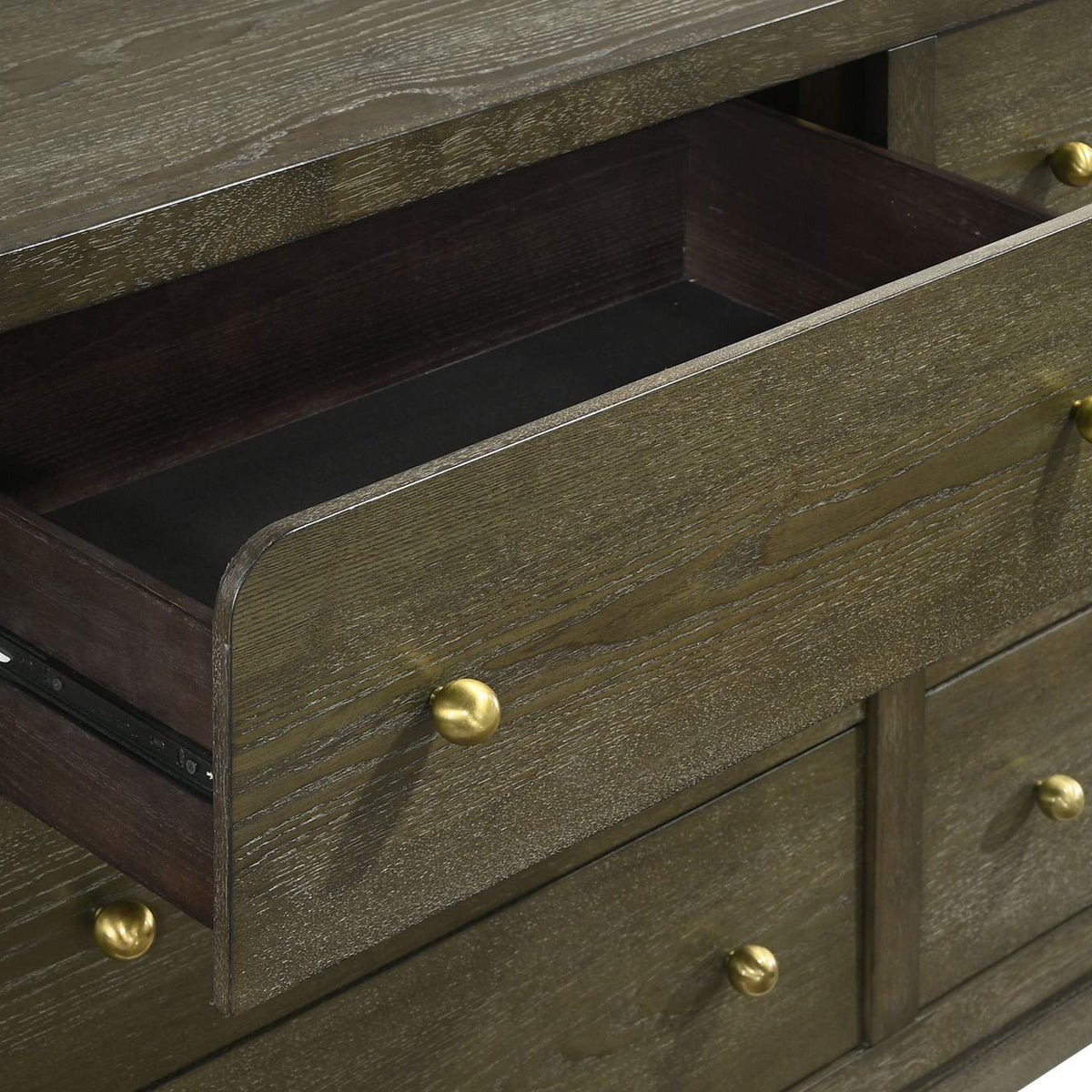 224933M Gran Park 6-drawer Dresser and Mirror Dark Cocoa