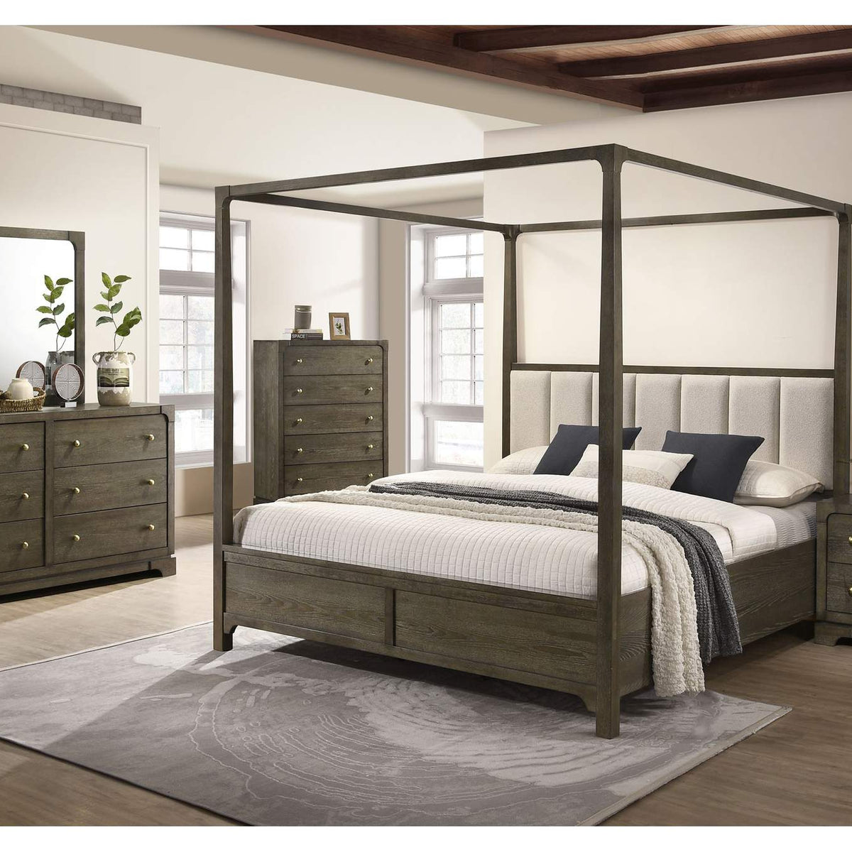 224933M Gran Park 6-drawer Dresser and Mirror Dark Cocoa