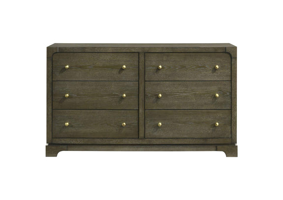 224933 Gran Park 6-drawer Dresser Cabinet Dark Cocoa