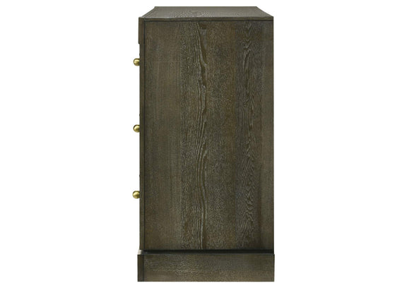 224933 Gran Park 6-drawer Dresser Cabinet Dark Cocoa