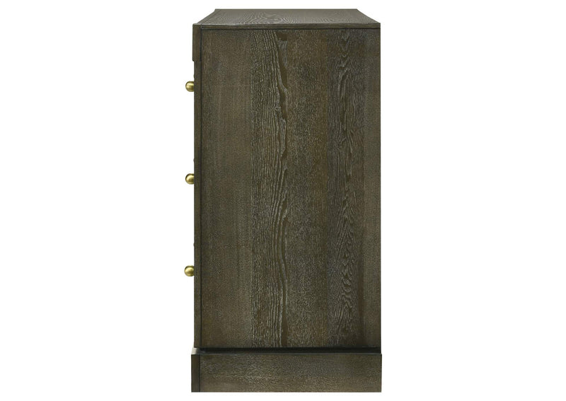 224933 Gran Park 6-drawer Dresser Cabinet Dark Cocoa
