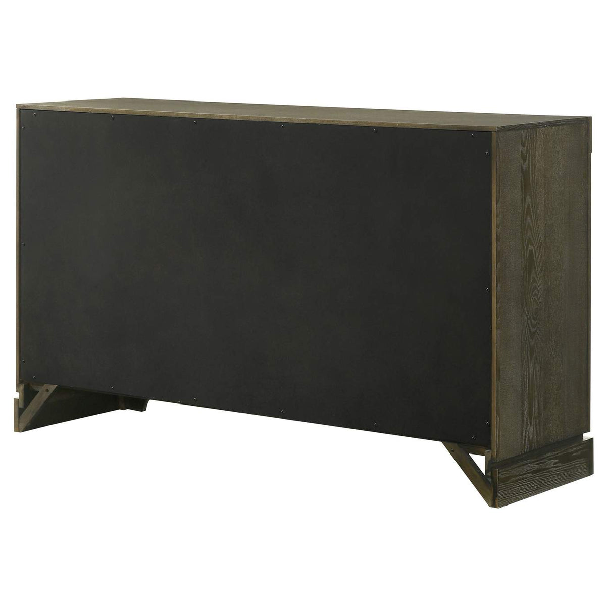 224933 Gran Park 6-drawer Dresser Cabinet Dark Cocoa