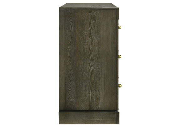 224933 Gran Park 6-drawer Dresser Cabinet Dark Cocoa