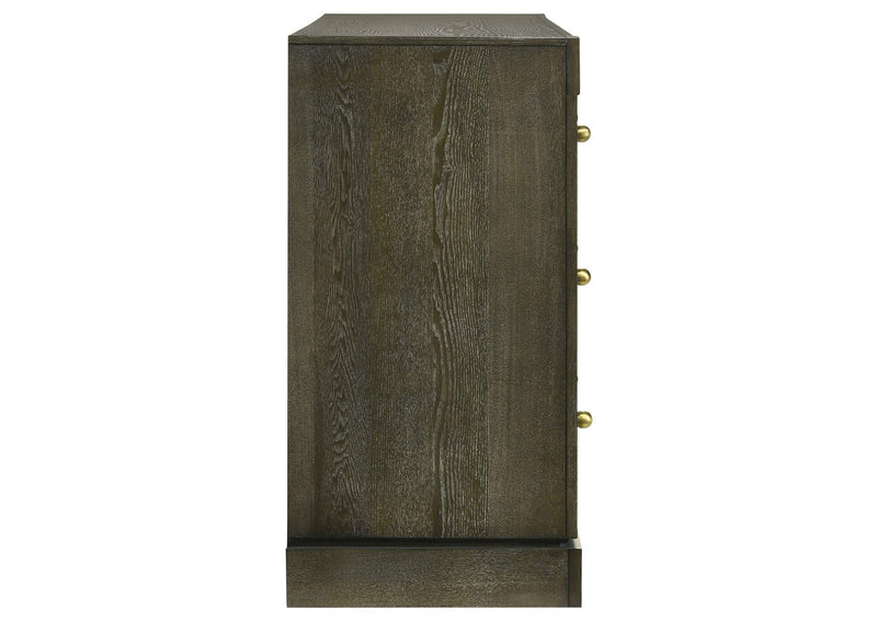 224933 Gran Park 6-drawer Dresser Cabinet Dark Cocoa