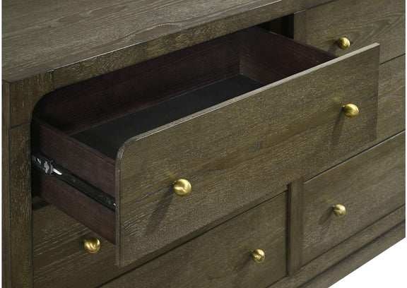 224933 Gran Park 6-drawer Dresser Cabinet Dark Cocoa