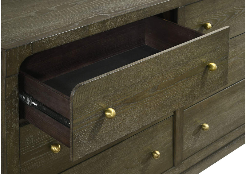 224933 Gran Park 6-drawer Dresser Cabinet Dark Cocoa
