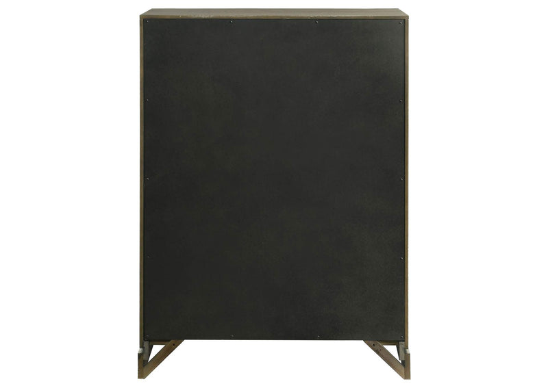 224935 Gran Park 5-drawer Bedroom Chest of Drawers Dark Cocoa