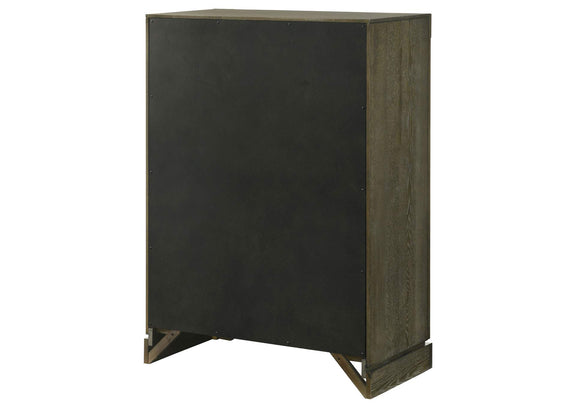 224935 Gran Park 5-drawer Bedroom Chest of Drawers Dark Cocoa