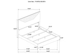 224941KE-S4 Ives 4-piece Eastern King Bedroom Set White High Gloss