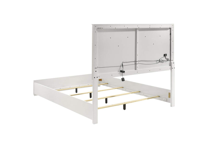 224941Q-S4 Ives 4-piece Queen Bedroom Set White High Gloss