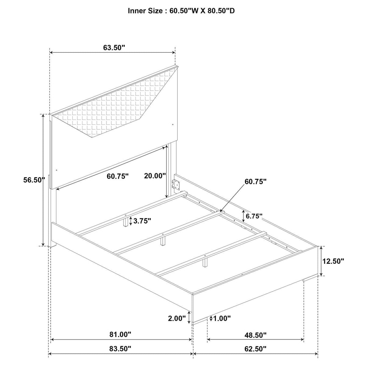 224941Q-S4 Ives 4-piece Queen Bedroom Set White High Gloss