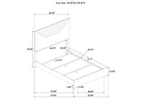 224941Q-S4 Ives 4-piece Queen Bedroom Set White High Gloss