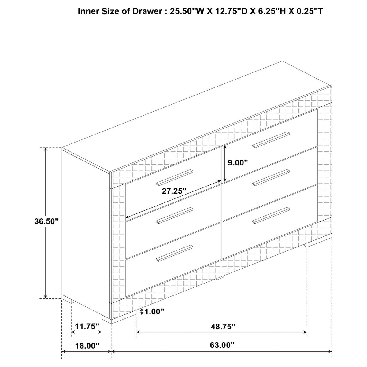 224941Q-S4 Ives 4-piece Queen Bedroom Set White High Gloss