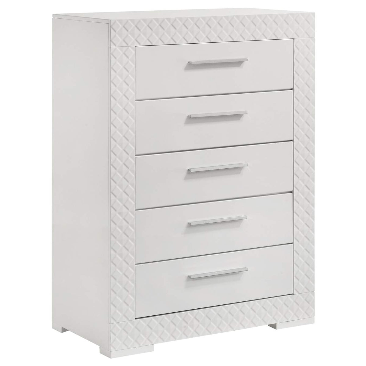 224941Q-S5 Ives 5-piece Queen Bedroom Set White High Gloss