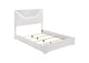 224941Q Ives Queen Panel Bed LED Headboard White High Gloss