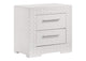 224942 Ives 2-drawer Nightstand Bedside Table White High Gloss