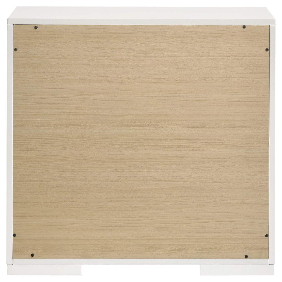 224942 Ives 2-drawer Nightstand Bedside Table White High Gloss