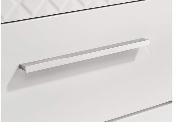 224943M Ives 6-drawer Dresser and Mirror White High Gloss