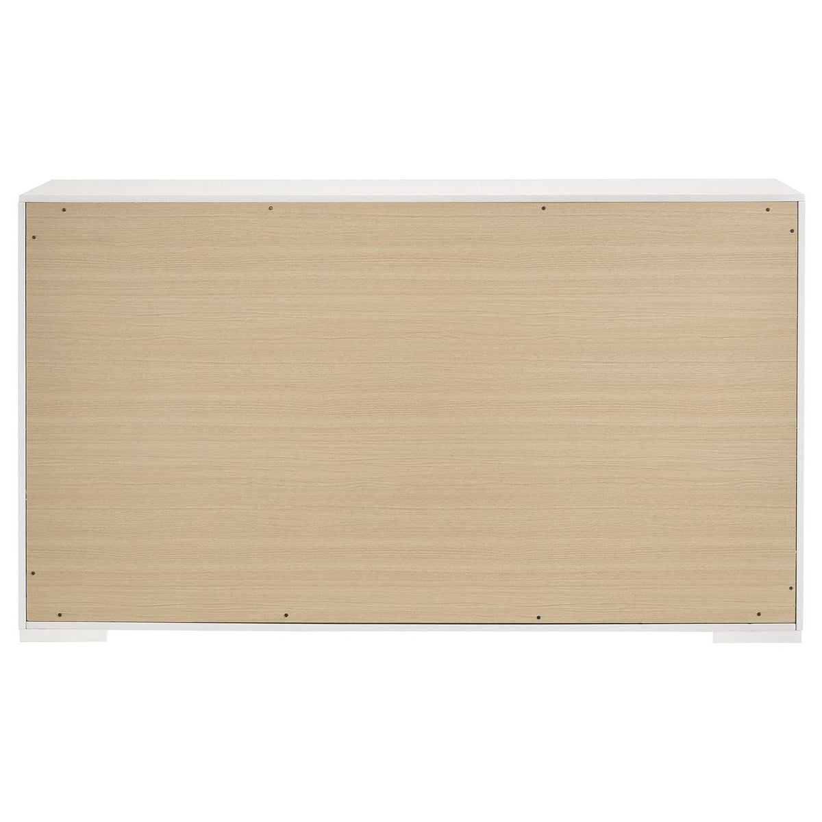 224943 Ives 6-drawer Dresser Cabinet White High Gloss
