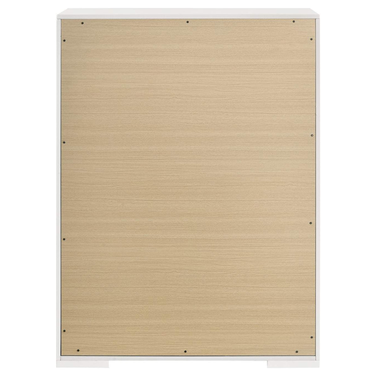 224945 Ives 5-drawer Bedroom Chest of Drawers White High Gloss