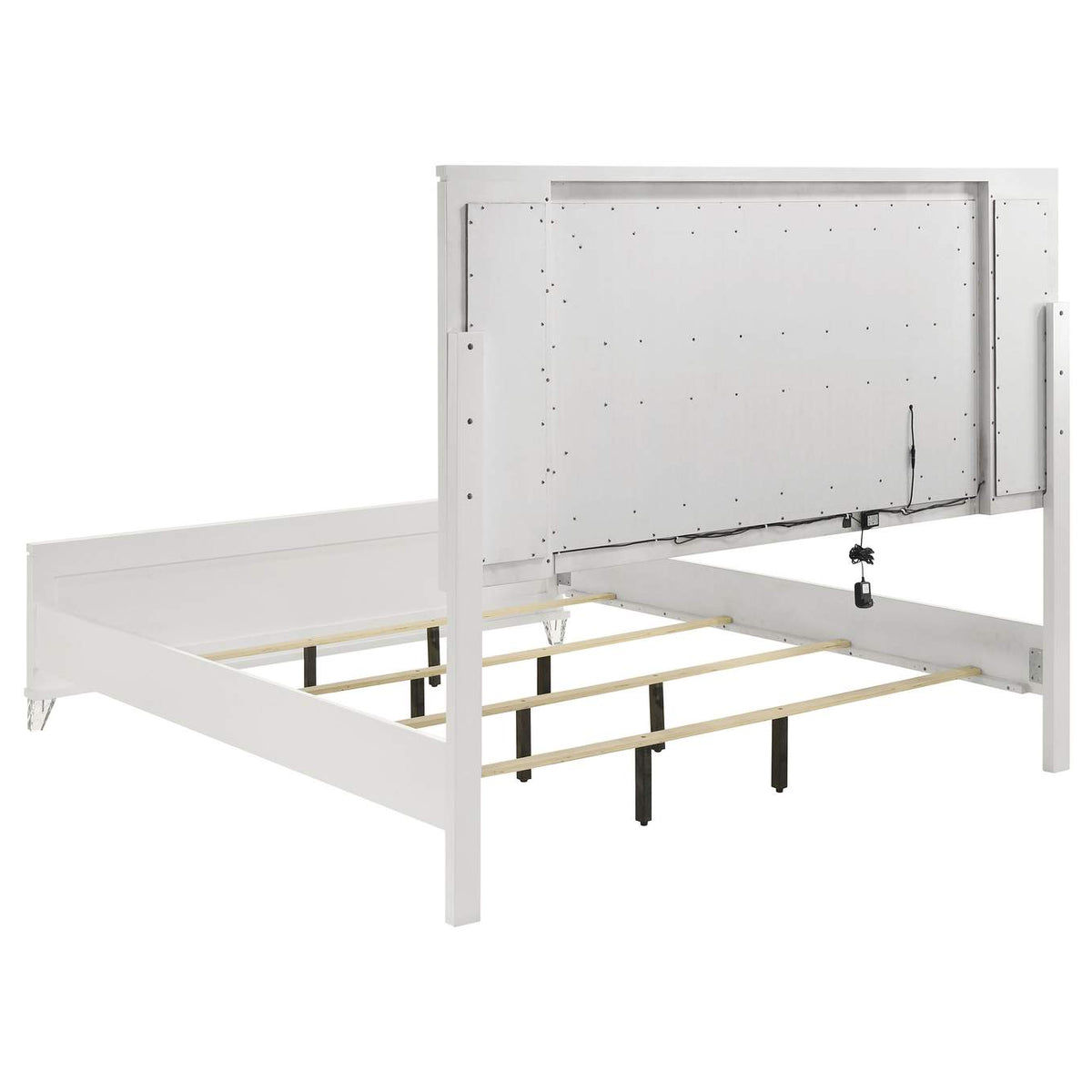 224961KE-S4 Marmore 4-piece Eastern King Bedroom Set White