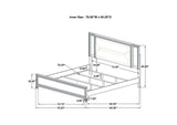 224961KE-S4 Marmore 4-piece Eastern King Bedroom Set White