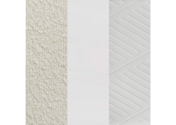 224961KE Marmore 64-inch Eastern King Panel Bed LED Headboard White