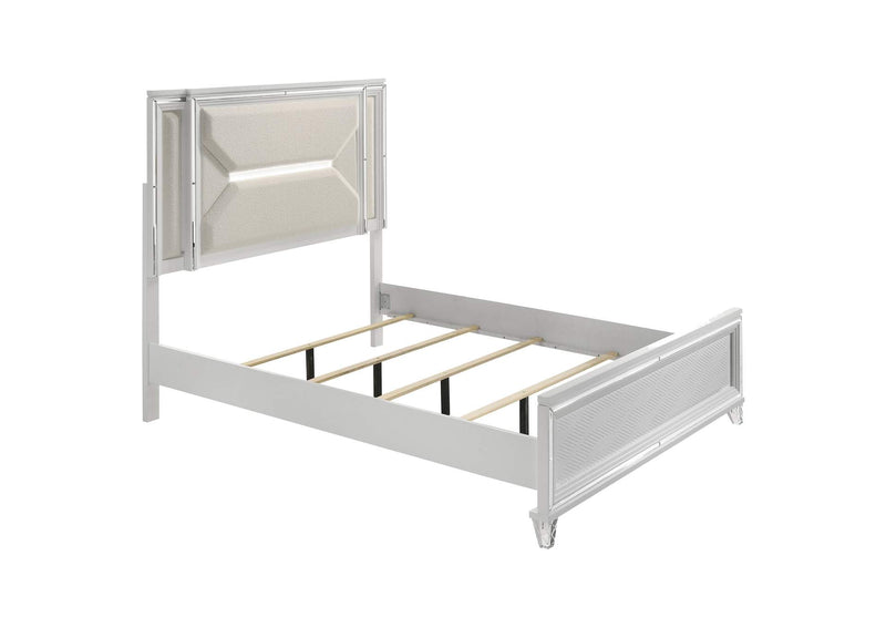 224961Q-S4 Marmore 4-piece Queen Bedroom Set White