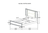 224961Q-S4 Marmore 4-piece Queen Bedroom Set White