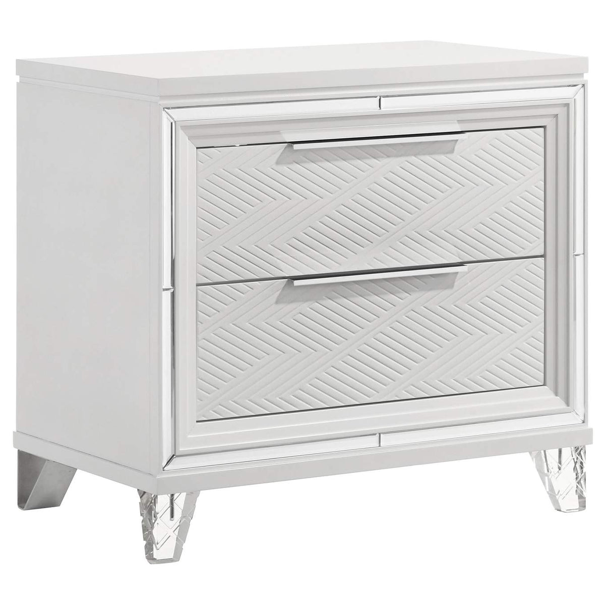 224961Q-S5 Marmore 5-piece Queen Bedroom Set White