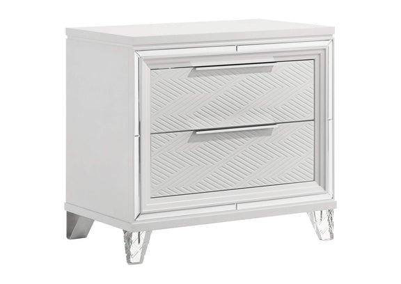 224961Q-S5 Marmore 5-piece Queen Bedroom Set White
