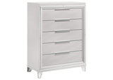 224961Q-S5 Marmore 5-piece Queen Bedroom Set White