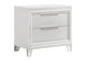 224962 Marmore 2-drawer Nightstand Bedside Table White
