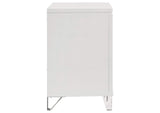 224962 Marmore 2-drawer Nightstand Bedside Table White