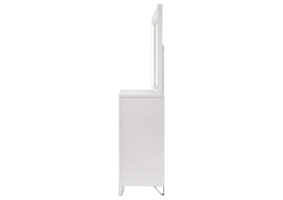 224963M Marmore 9-drawer Dresser and LED Mirror White